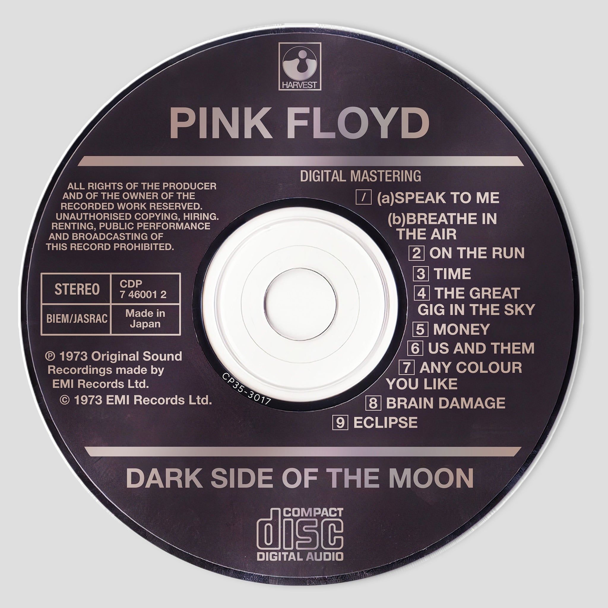 The Dark Side Of The Moon Albums CD Magnetic Phone Grip - Pink Floyd