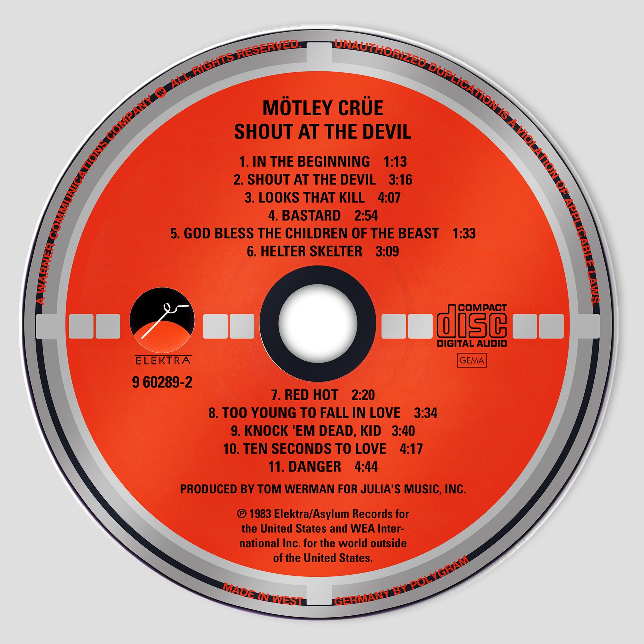 Shout At The Devil CD Magnetic Phone Grip - Mötley Crüe