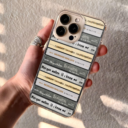 Morgan Wallen Albums Cassette Collection Retro Phone Case