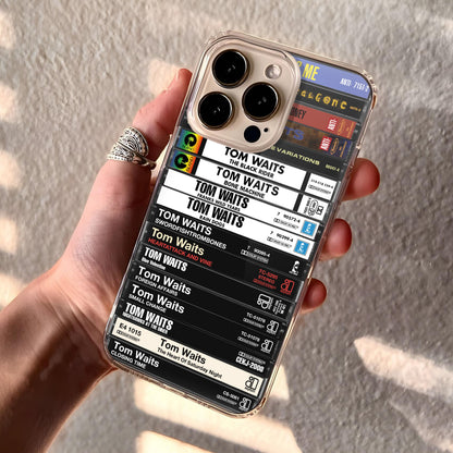 Tom Waits Albums Cassette Collection Retro Phone Case
