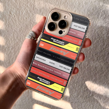 Post Malone Albums Cassette Collection Retro Phone Case
