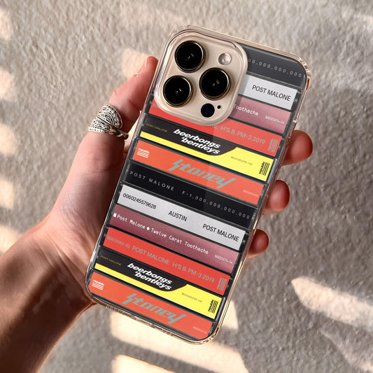 Post Malone Albums Cassette Collection Retro Phone Case