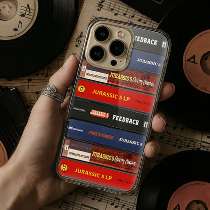 Jurassic 5 Albums Cassette Collection Retro Phone Case