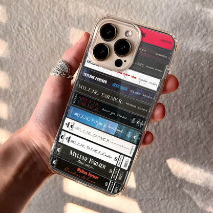 Myl��ne Farmer Albums Cassette Collection Retro Phone Case