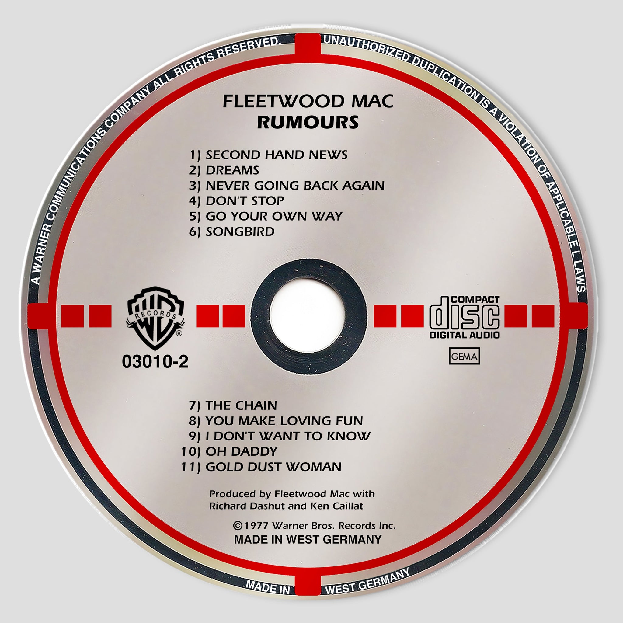 Rumours Albums CD Magnetic Phone Grip - Fleetwood Mac