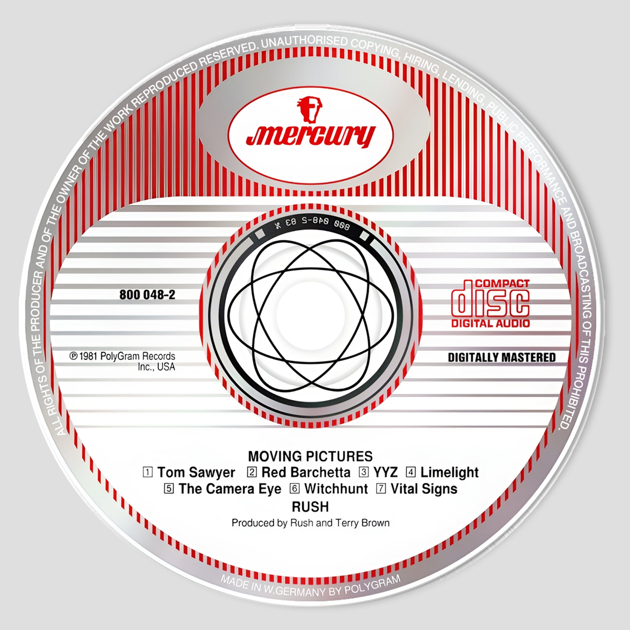 Moving Pictures CD Magnetic Phone Grip - Rush