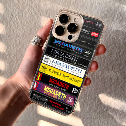 Megadeth Albums Cassette Collection Retro Phone Case