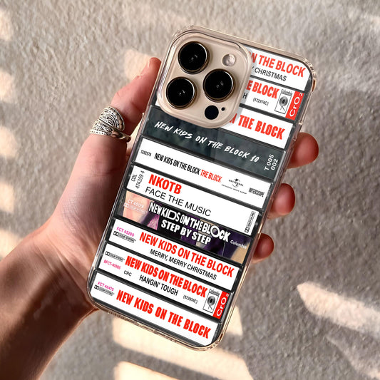New Kids on the Block Albums Cassette Collection Retro Phone Case
