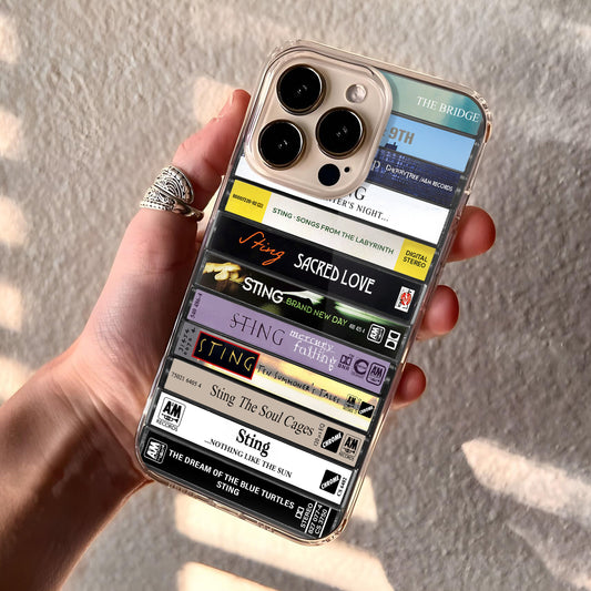 Sting Albums Cassette Collection Retro Phone Case