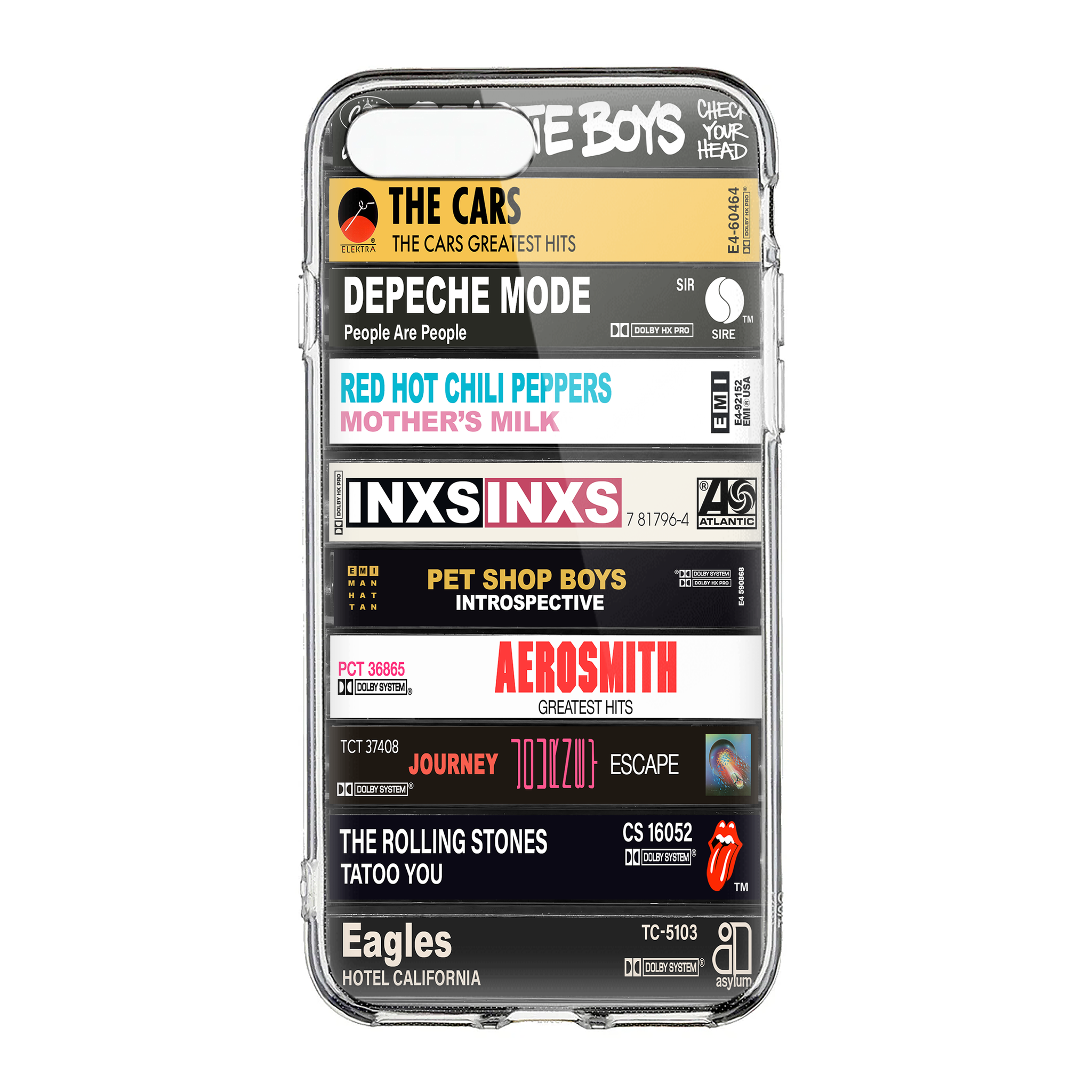 80's Rock Albums Cassette Collection Retro Phone Case