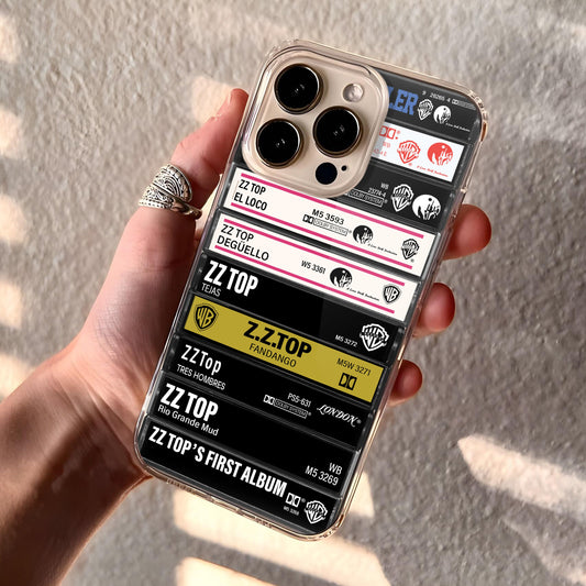 ZZ Top Albums Cassette Collection Retro Phone Case