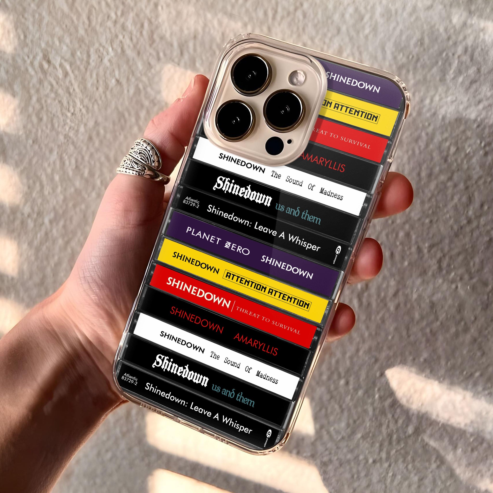 Shinedown Albums Cassette Collection Retro Phone Case
