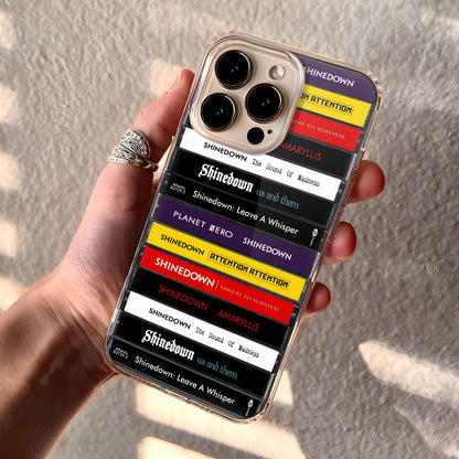 Shinedown Albums Cassette Collection Retro Phone Case