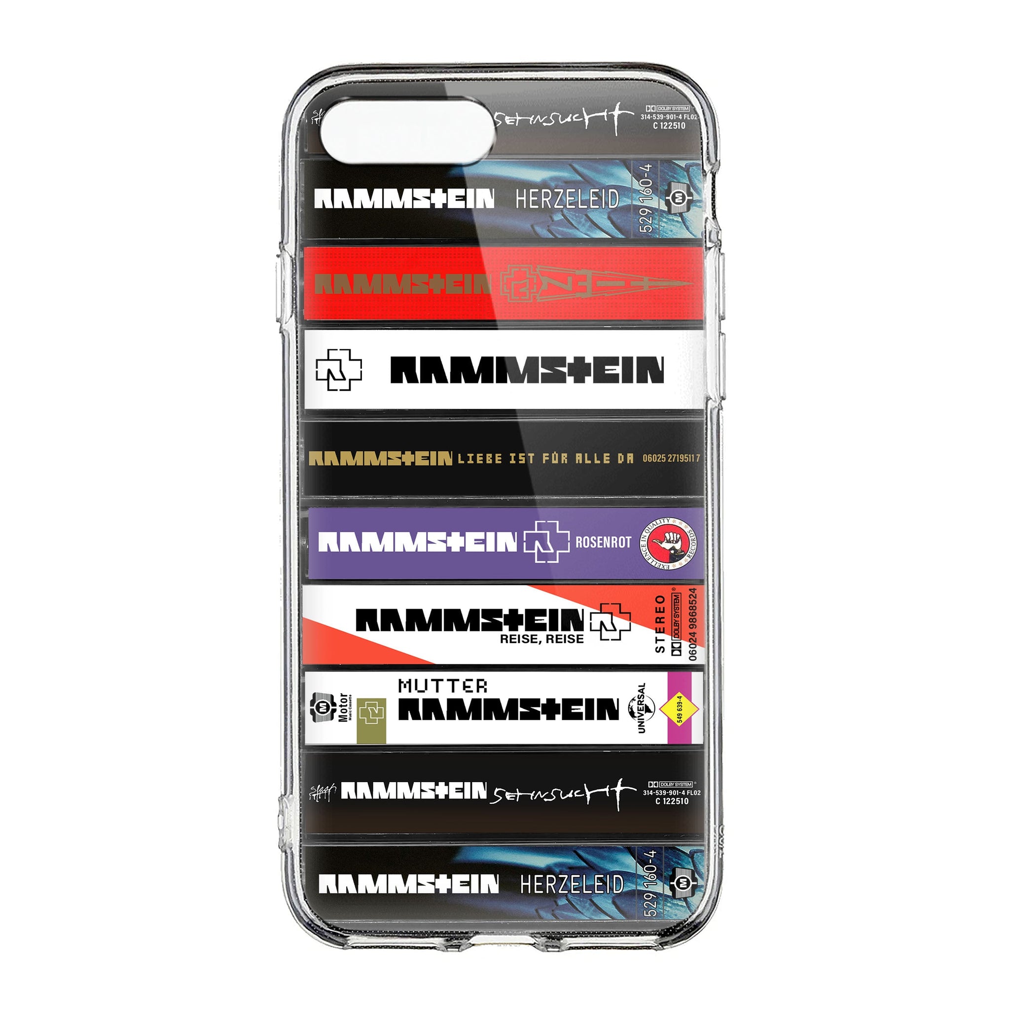 Rammstein Albums Cassette Collection Retro Phone Case