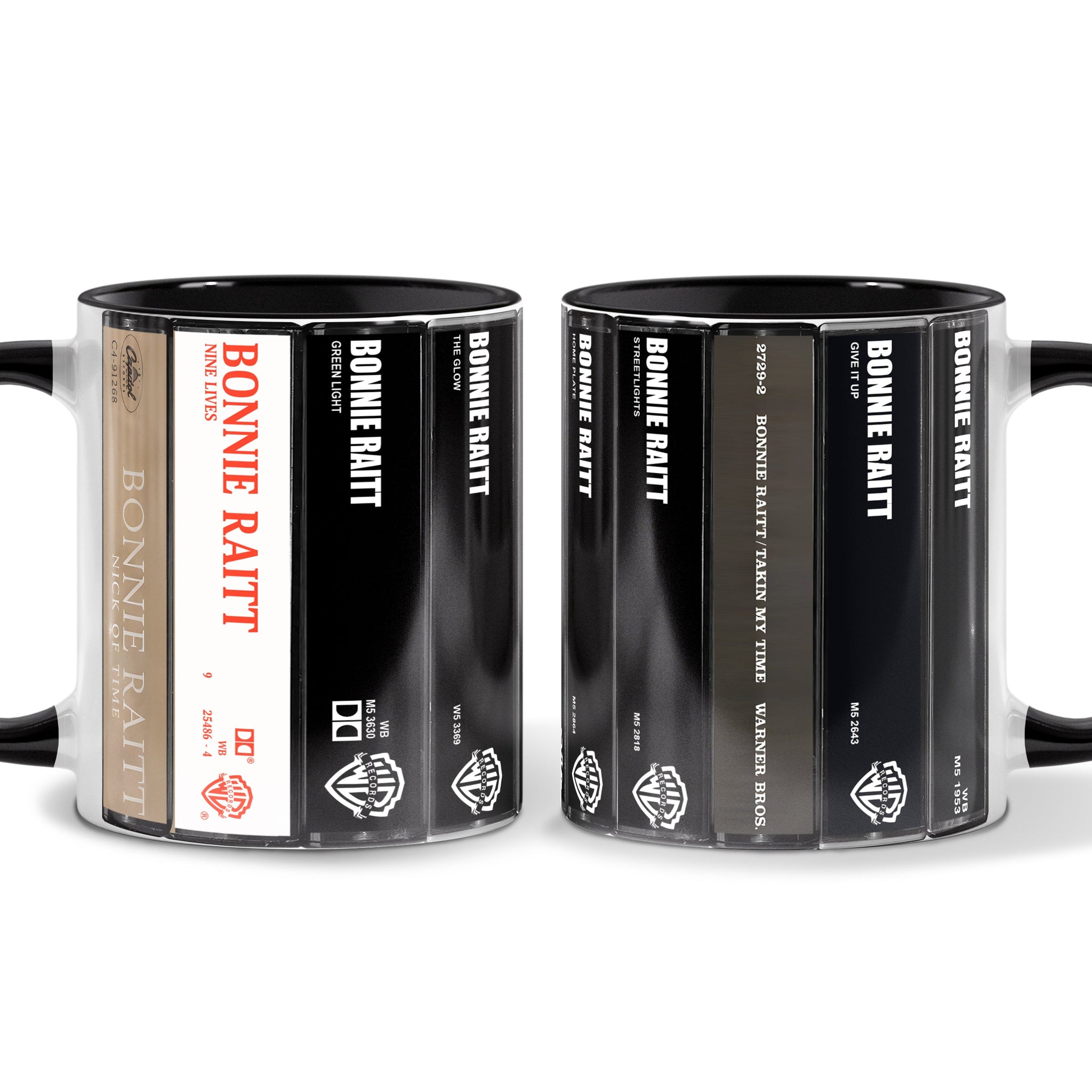 Bonnie Raitt Albums Cassette Collection Retro Accent Mug