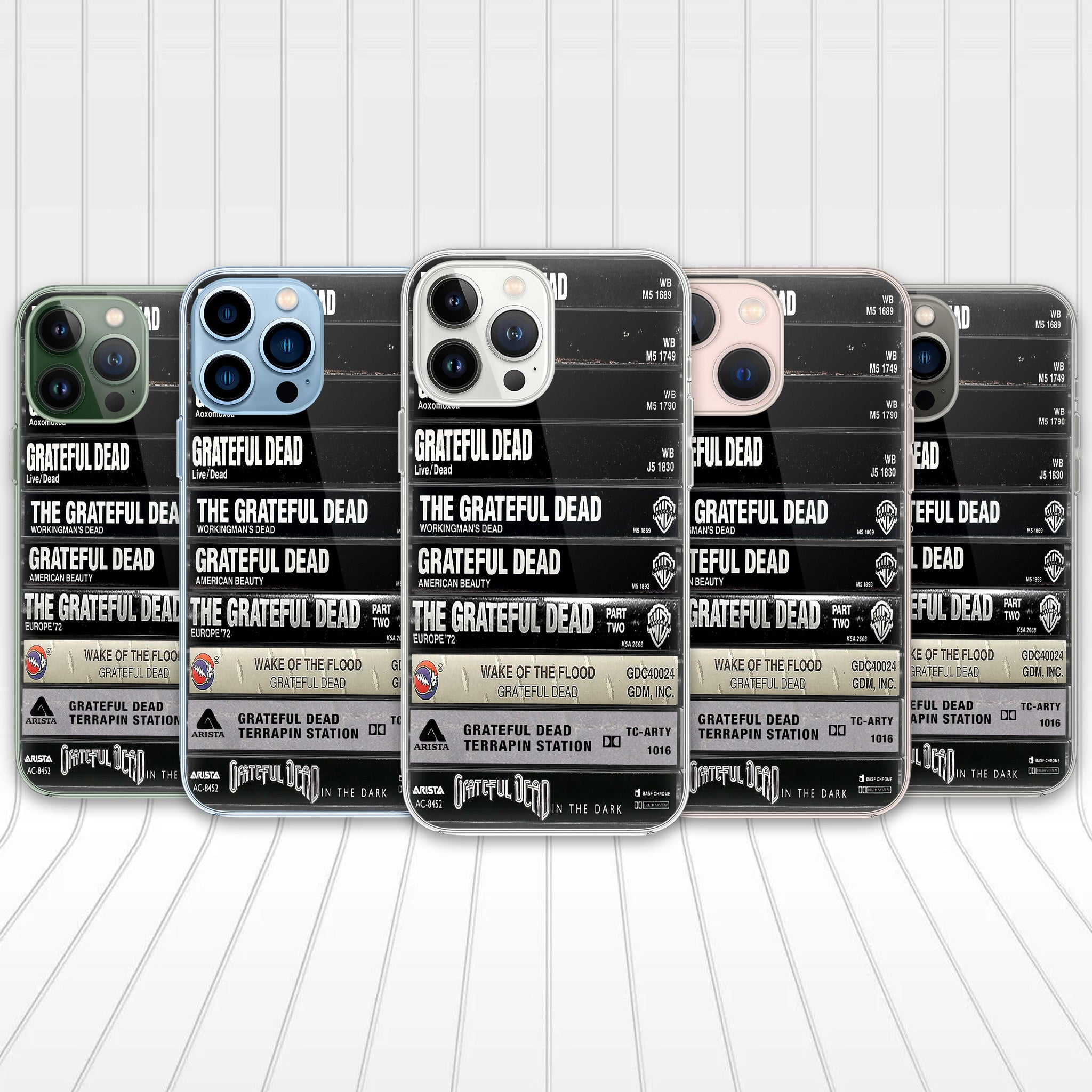 Grateful Dead Albums Cassette Collection Retro Phone Case