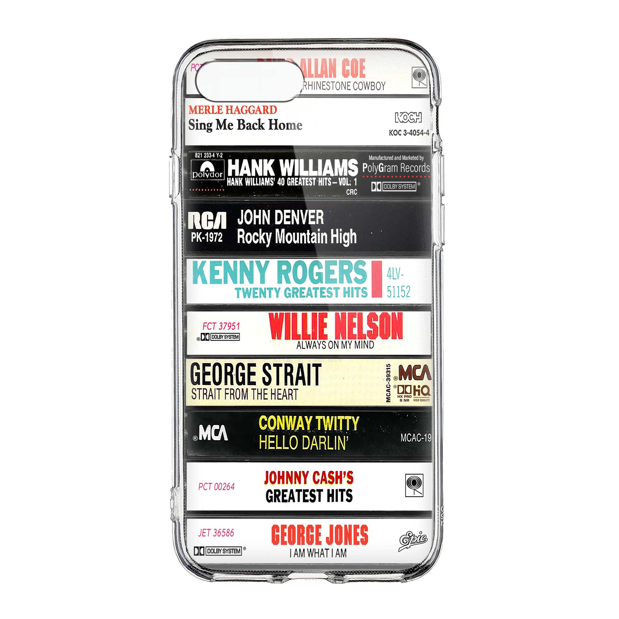 Classic Country Music Albums Cassette Collection Retro MagSafe Phone Case
