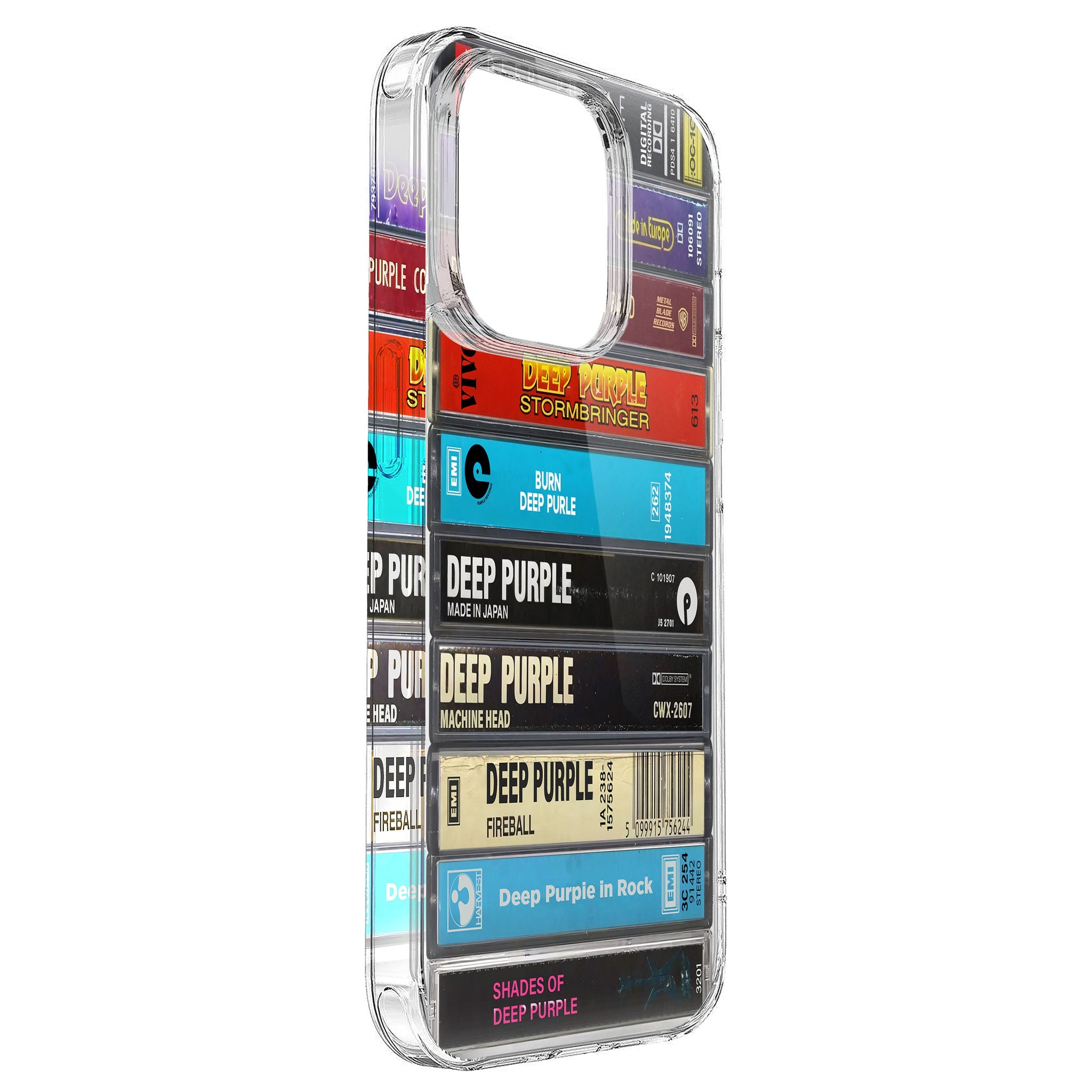 Deep Purple Albums Cassette Collection Retro Phone Case