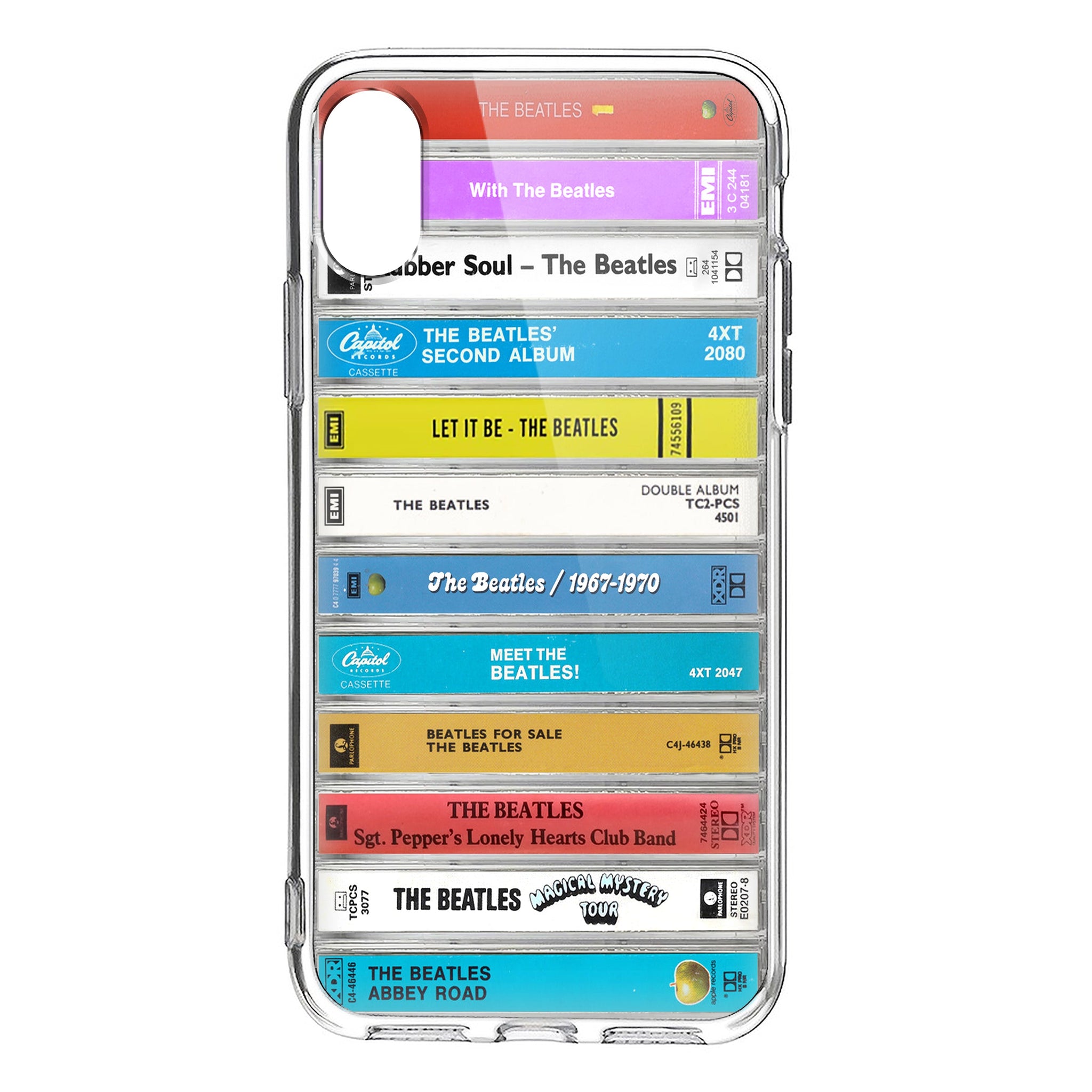 The Beatles Albums Cassette Collection Retro MagSafe Phone Case