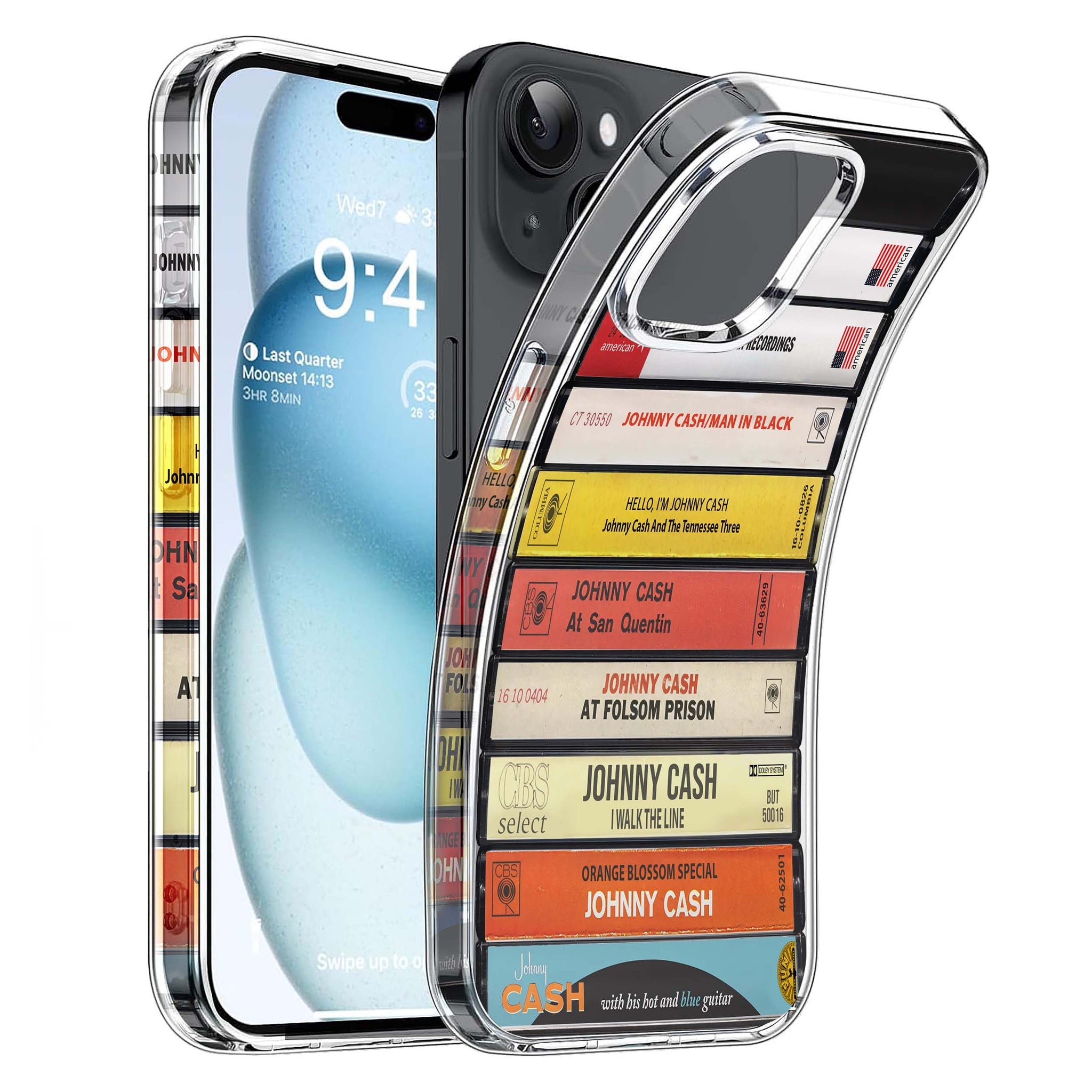 Johnny Cash Albums Cassette Collection Retro MagSafe Phone Case