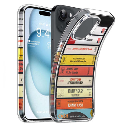 Johnny Cash Albums Cassette Collection Retro MagSafe Phone Case