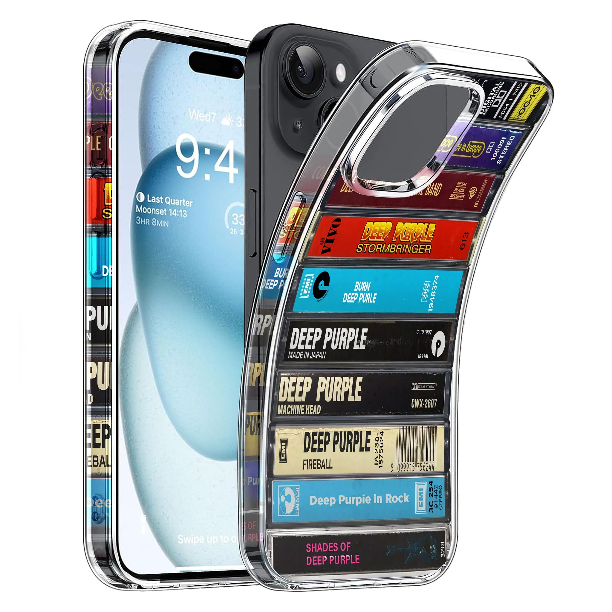 Deep Purple Albums Cassette Collection Retro Phone Case