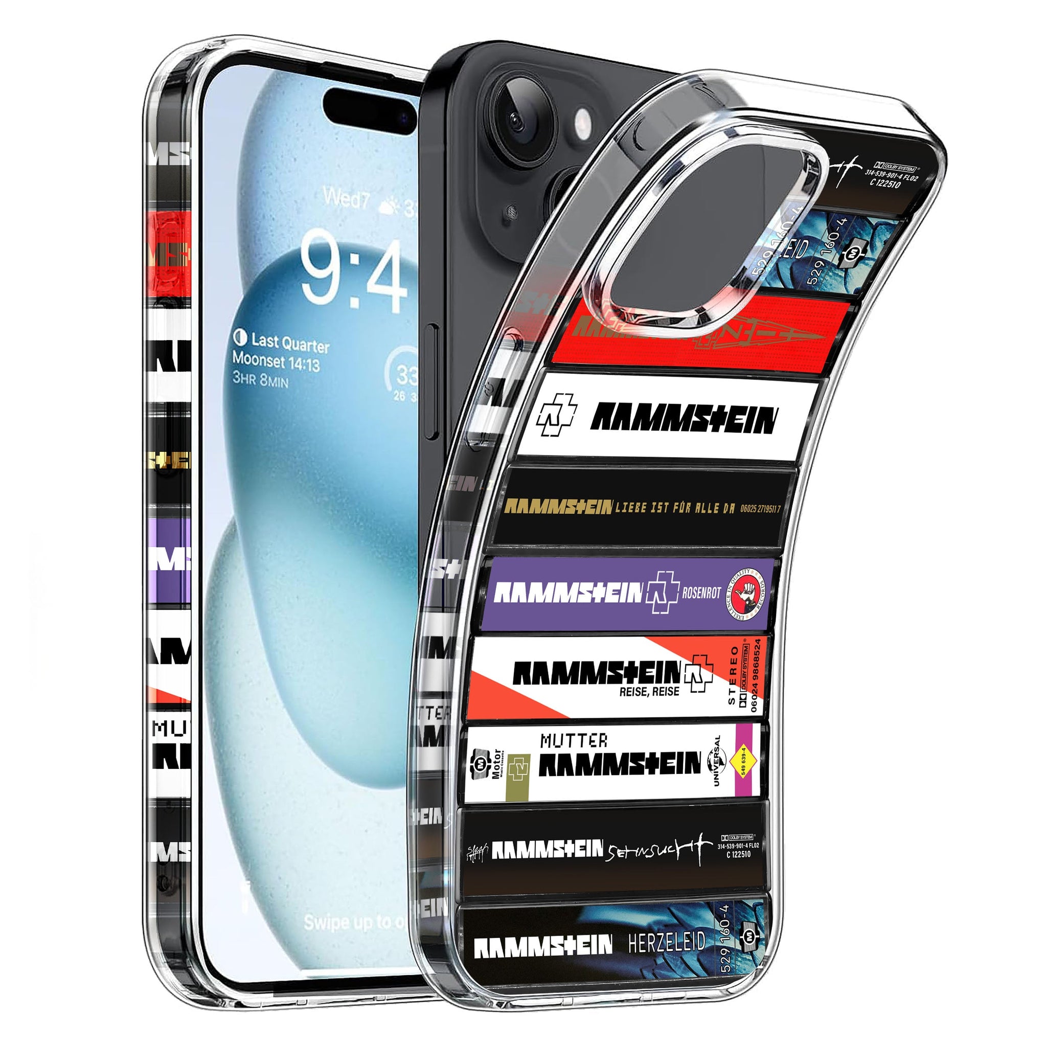 Rammstein Albums Cassette Collection Retro Phone Case