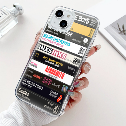 80's Rock Albums Cassette Collection Retro Phone Case