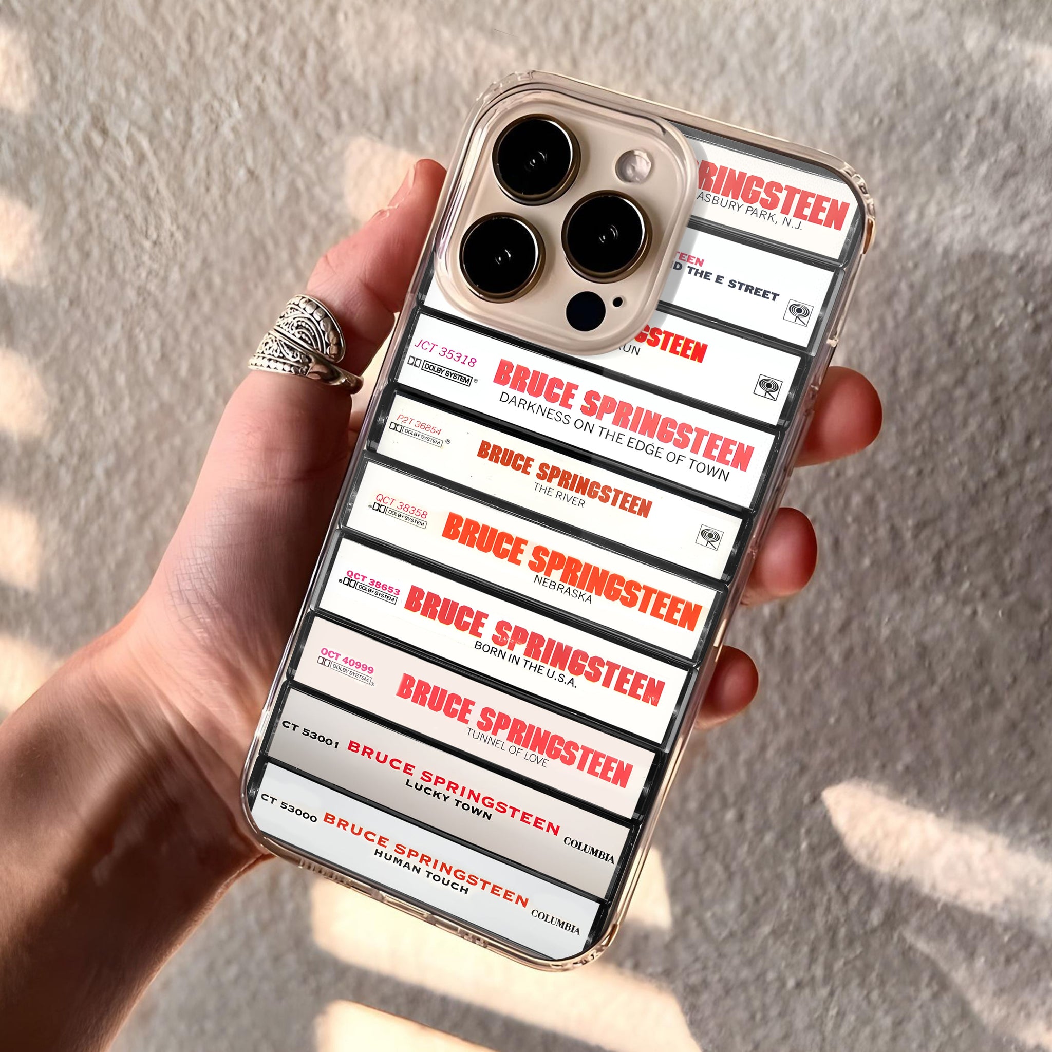 Bruce Springsteen Albums Cassette Collection Retro Phone Case