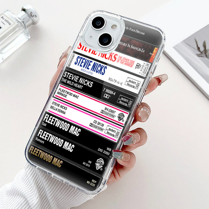 Stevie Nicks Albums Cassette Collection Retro Phone Case