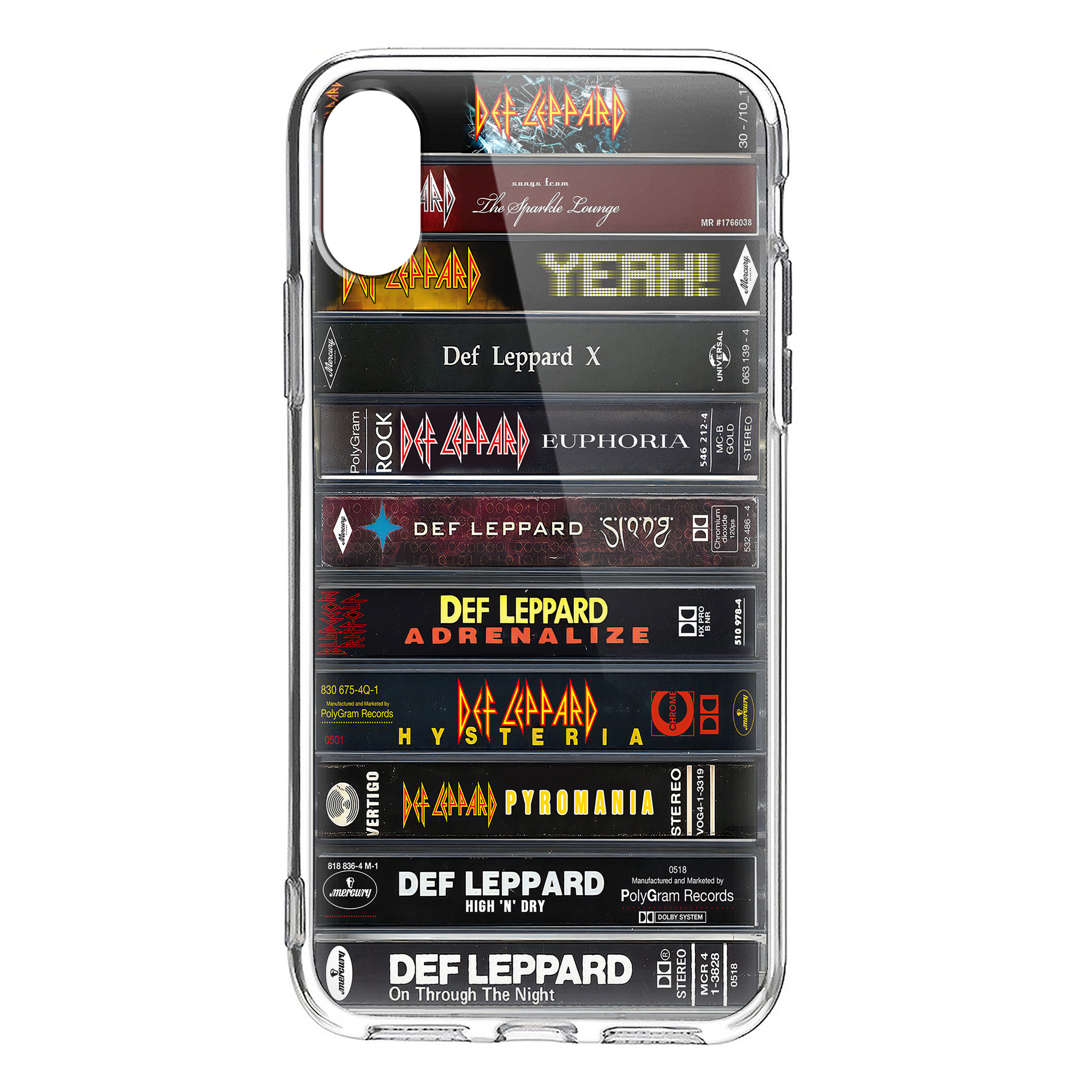 Def Leppard Albums Cassette Collection Retro MagSafe Phone Case