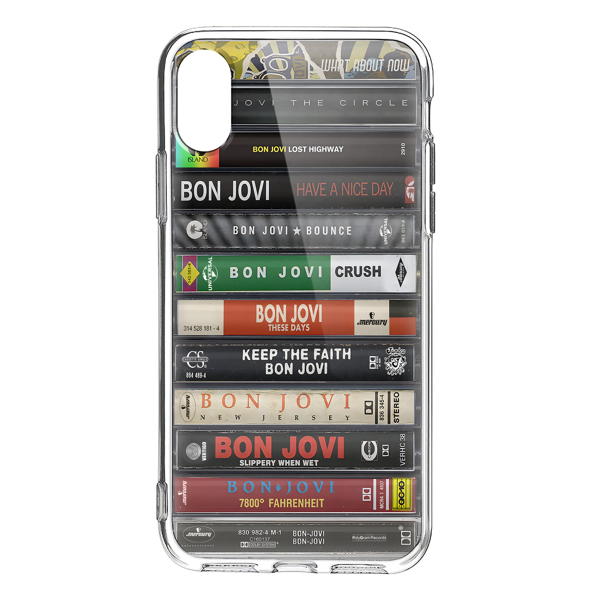 Bon Jovi Albums Cassette Collection Retro MagSafe Phone Case