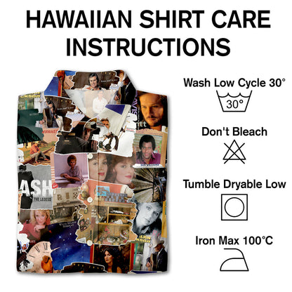80's & 90's Country Albums Covers Collage Unisex Hawaiian Shirt
