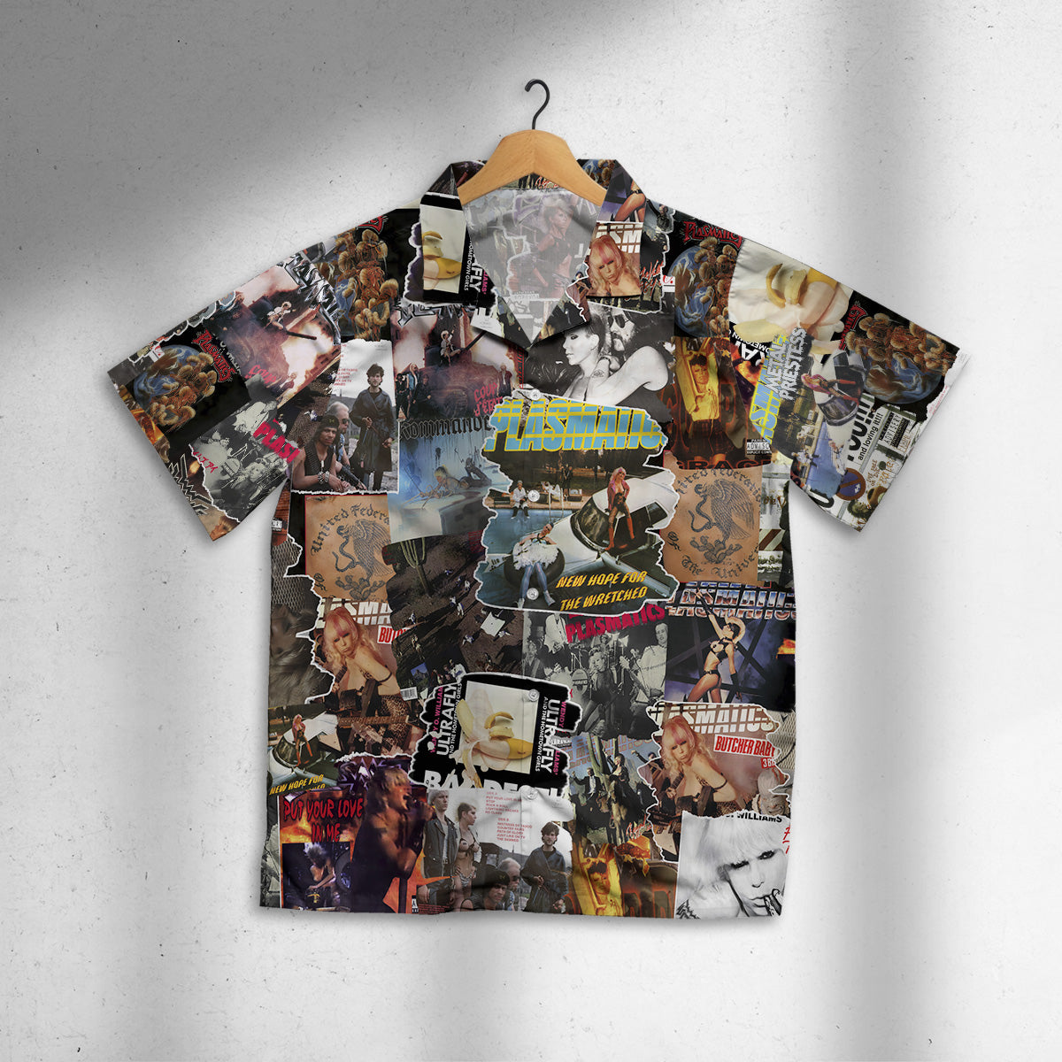 Plasmatics Albums Covers Collage Unisex Hawaiian Shirt