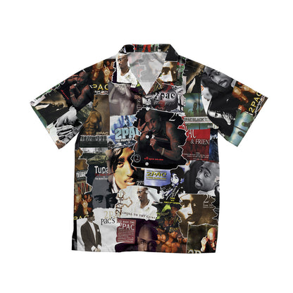 Tupac Albums Covers Collage Unisex Hawaiian Shirt