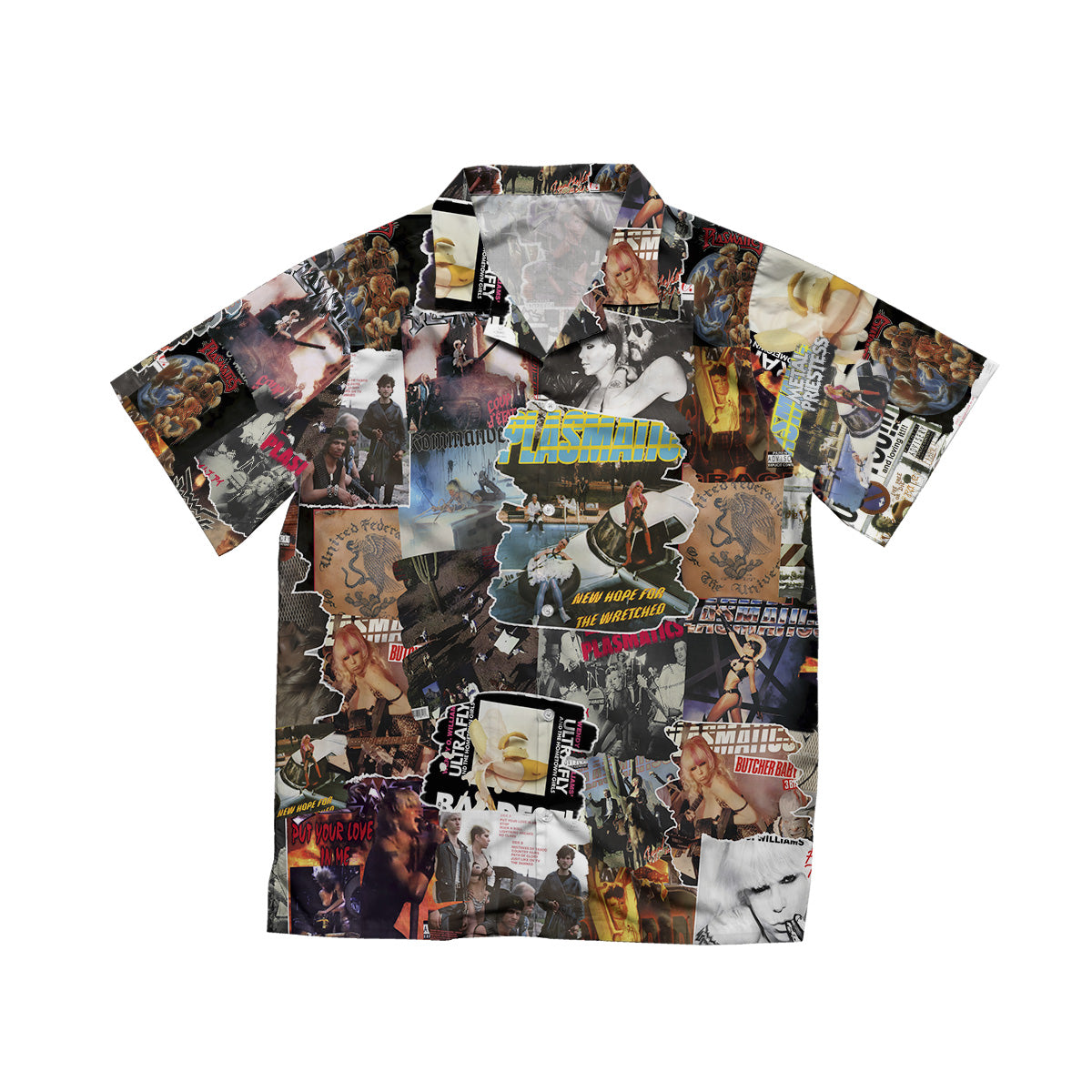 Plasmatics Albums Covers Collage Unisex Hawaiian Shirt