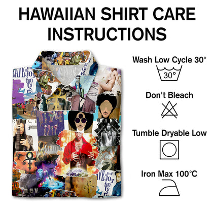 Prince Albums Cover Collage Unisex Hawaiian Shirt