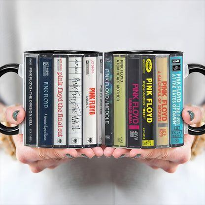 Pink Floyd Albums Cassette Retro Collection Accent Mug
