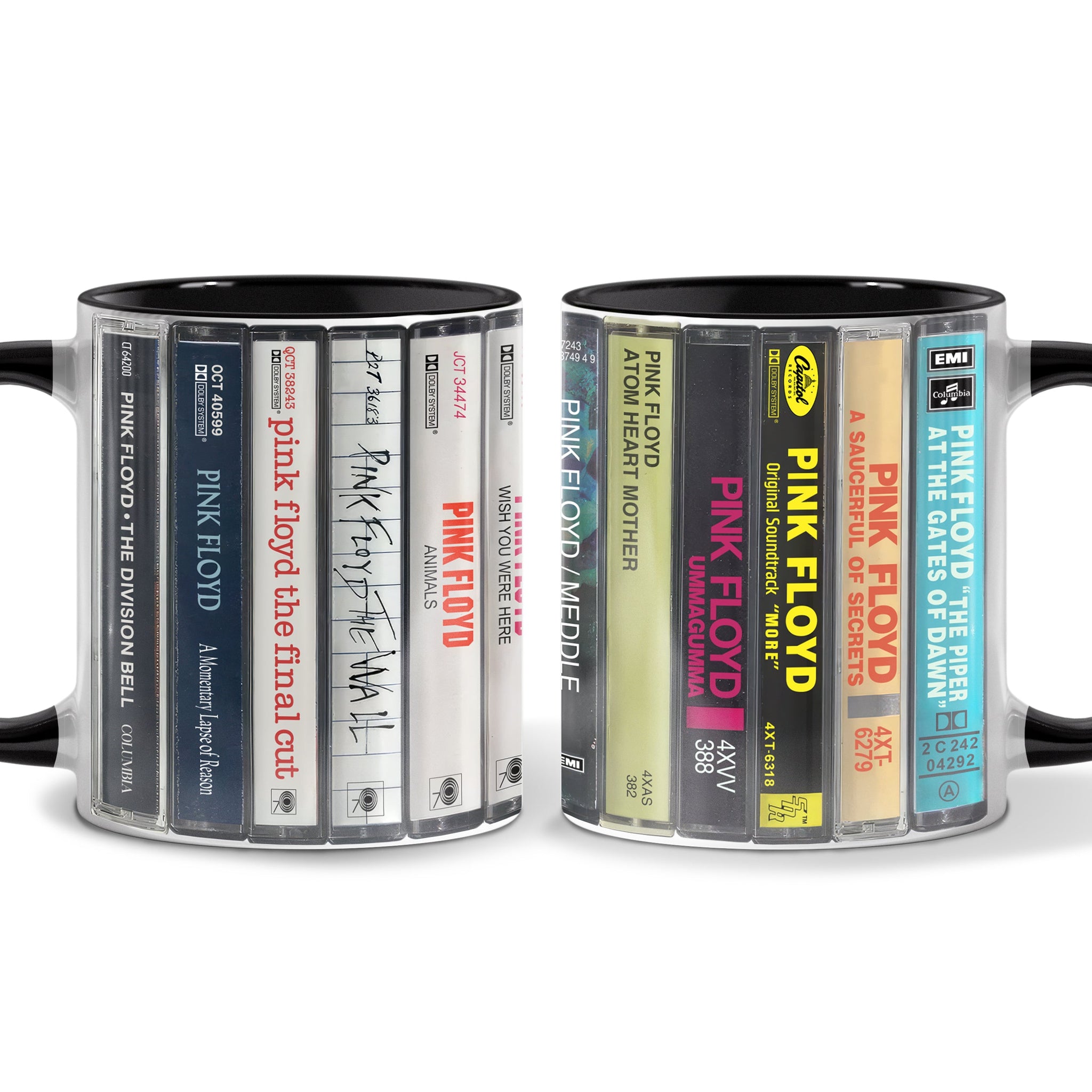 Pink Floyd Albums Cassette Retro Collection Accent Mug
