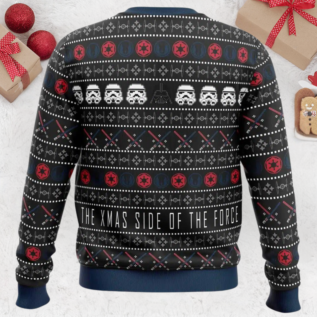 The Xmas Side of The Force Star Wars Christmas Ugly Sweater