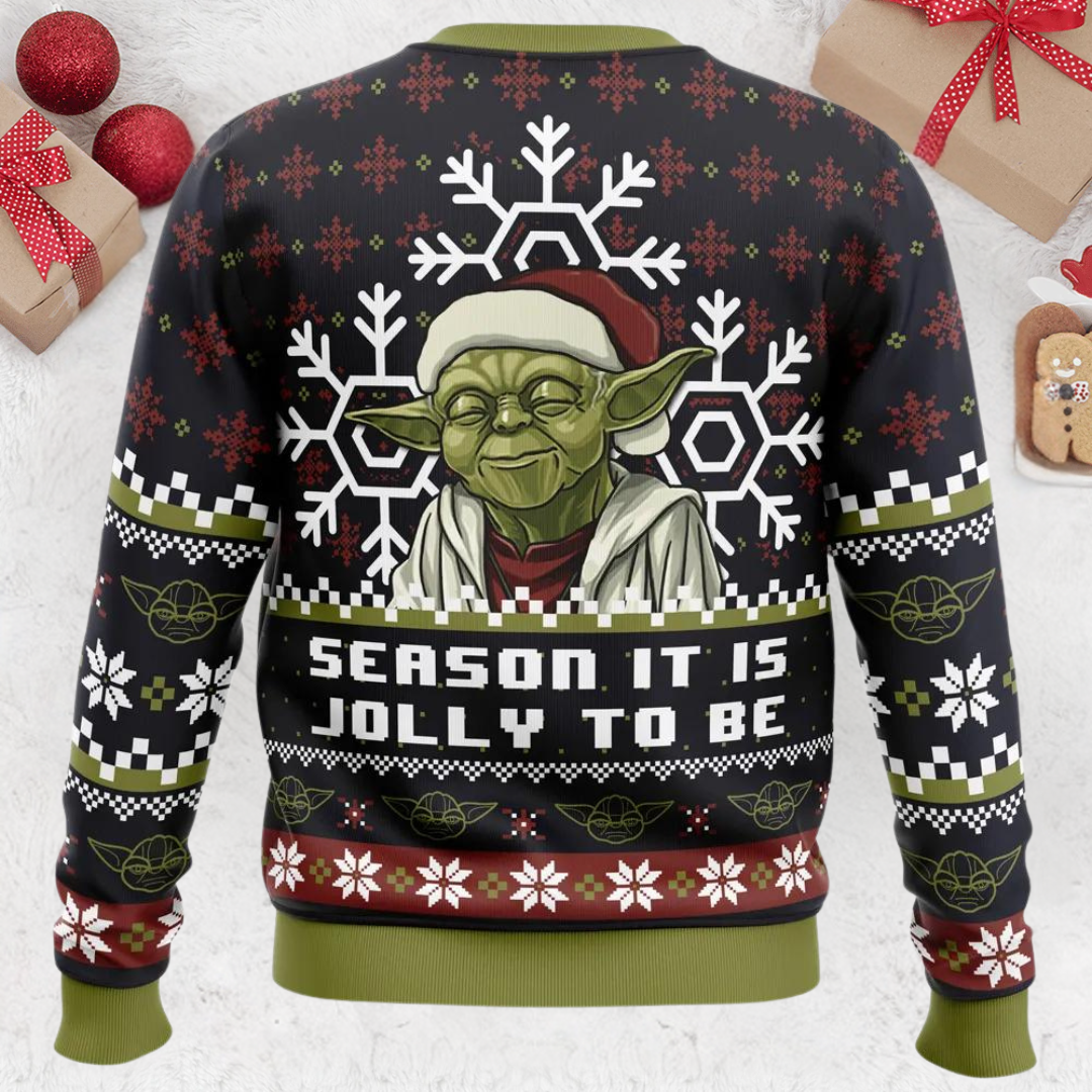 Season It Is Jolly To Be Star Wars Christmas Ugly Sweater