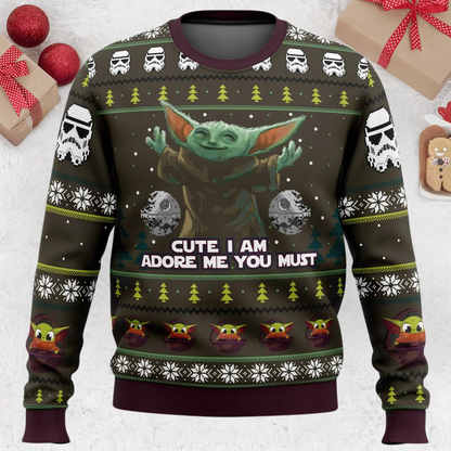 Baby Yoda Cute I Am Star Wars Christmas Ugly Sweater