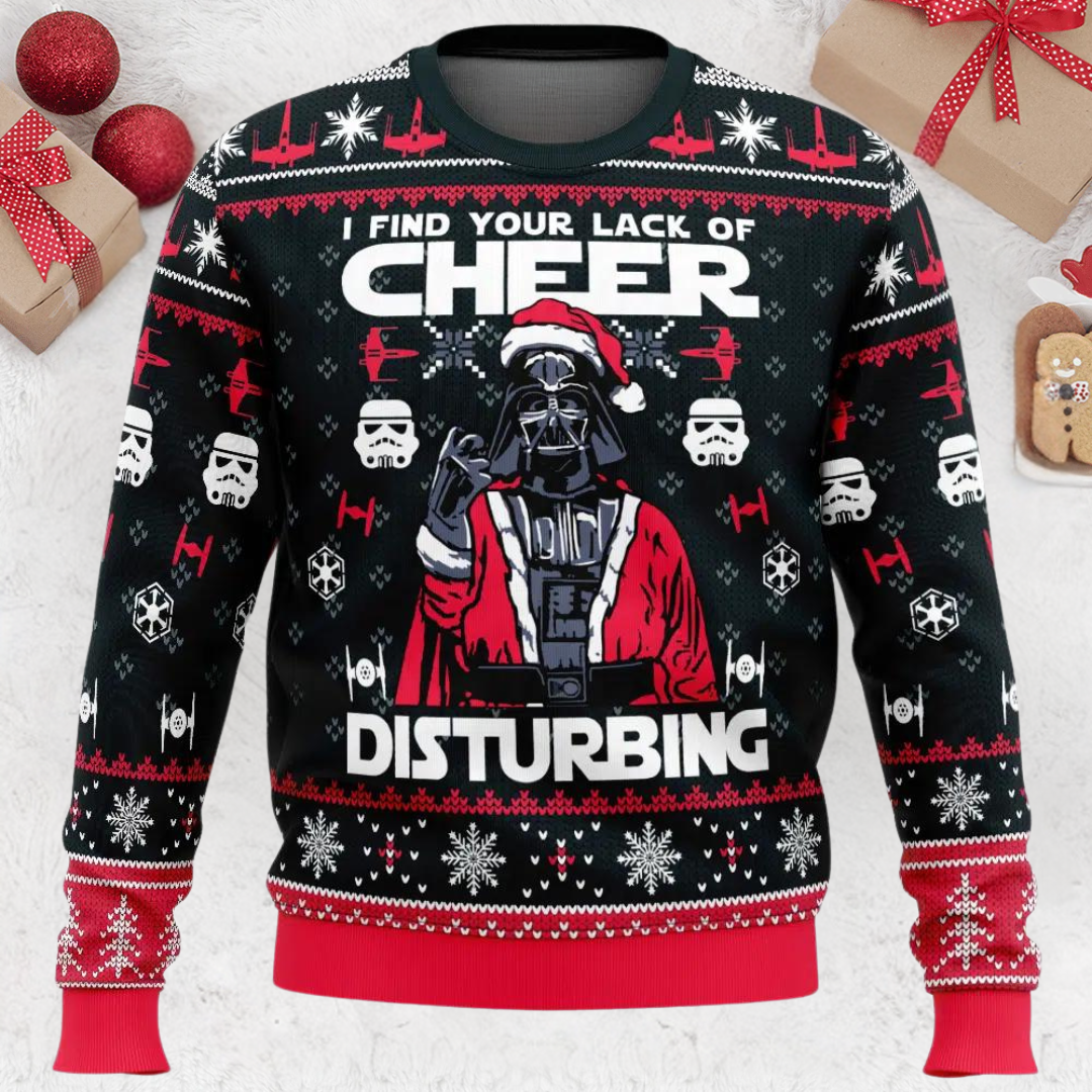 I Find Your Lack of Cheer Disturbing Star Wars Christmas Ugly Sweater