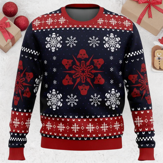 Empire Snowflakes Star Wars Christmas Ugly Sweater