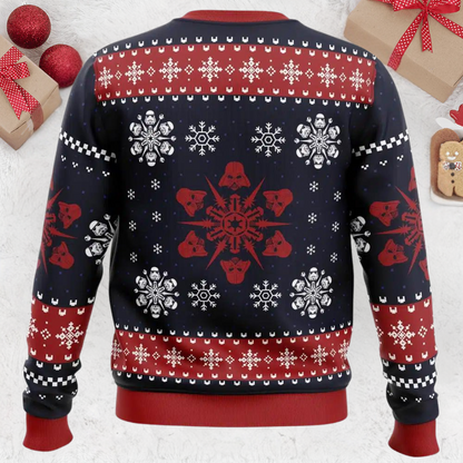 Empire Snowflakes Star Wars Christmas Ugly Sweater