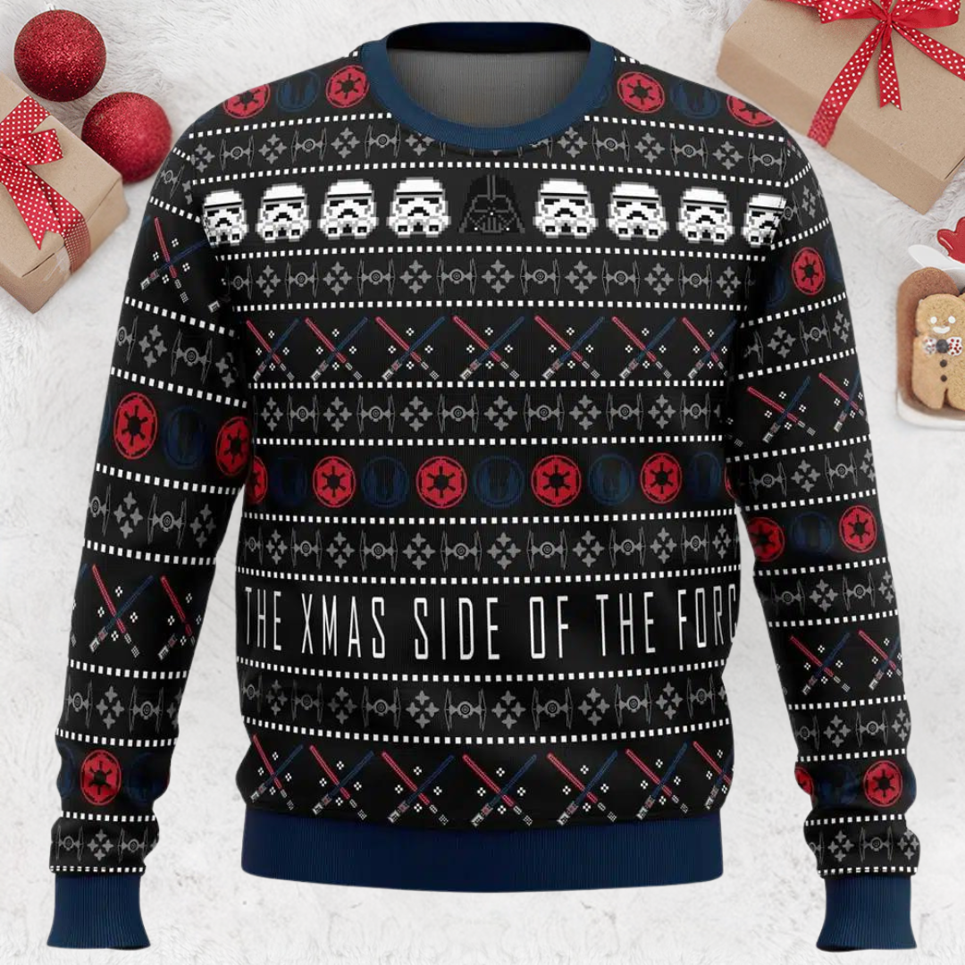 The Xmas Side of The Force Star Wars Christmas Ugly Sweater