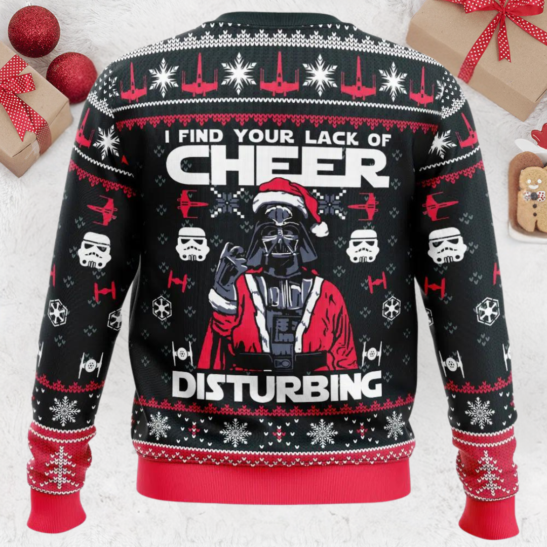 I Find Your Lack of Cheer Disturbing Star Wars Christmas Ugly Sweater
