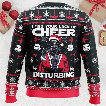 I Find Your Lack of Cheer Disturbing Star Wars Christmas Ugly Sweater