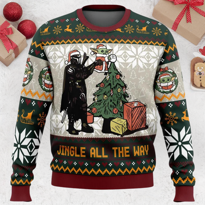 Jingle All The Way Star Wars Christmas Ugly Sweater
