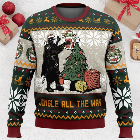 Jingle All The Way Star Wars Christmas Ugly Sweater